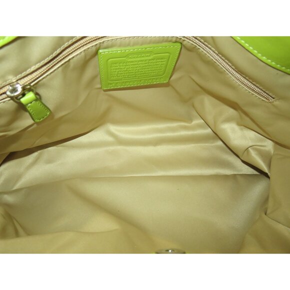 SOLD Coach 2008 Laura & Bonnie Seafoam Green Full Grain Leather Bag & Wallet Set - Picture 8 of 16
